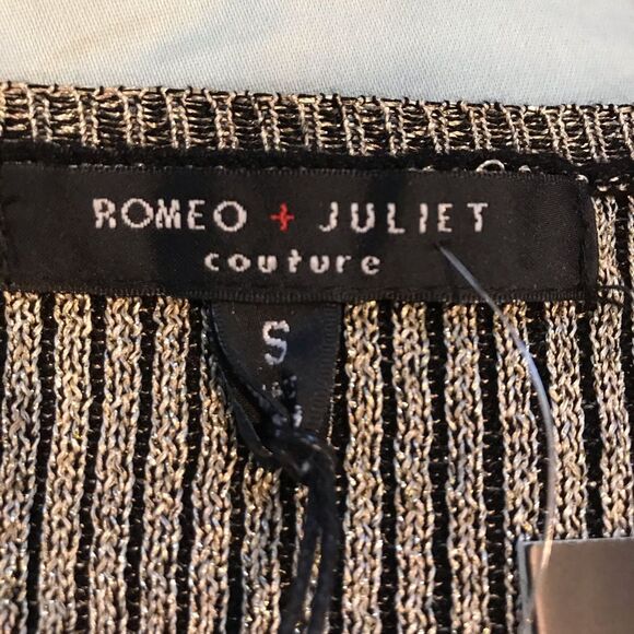 Romeo & Juliet Ribbed Bodycon Gold Maxi Dress Sz S - Picture 6 of 8